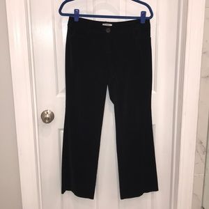 Ann Taylor LOFT black velvety pants